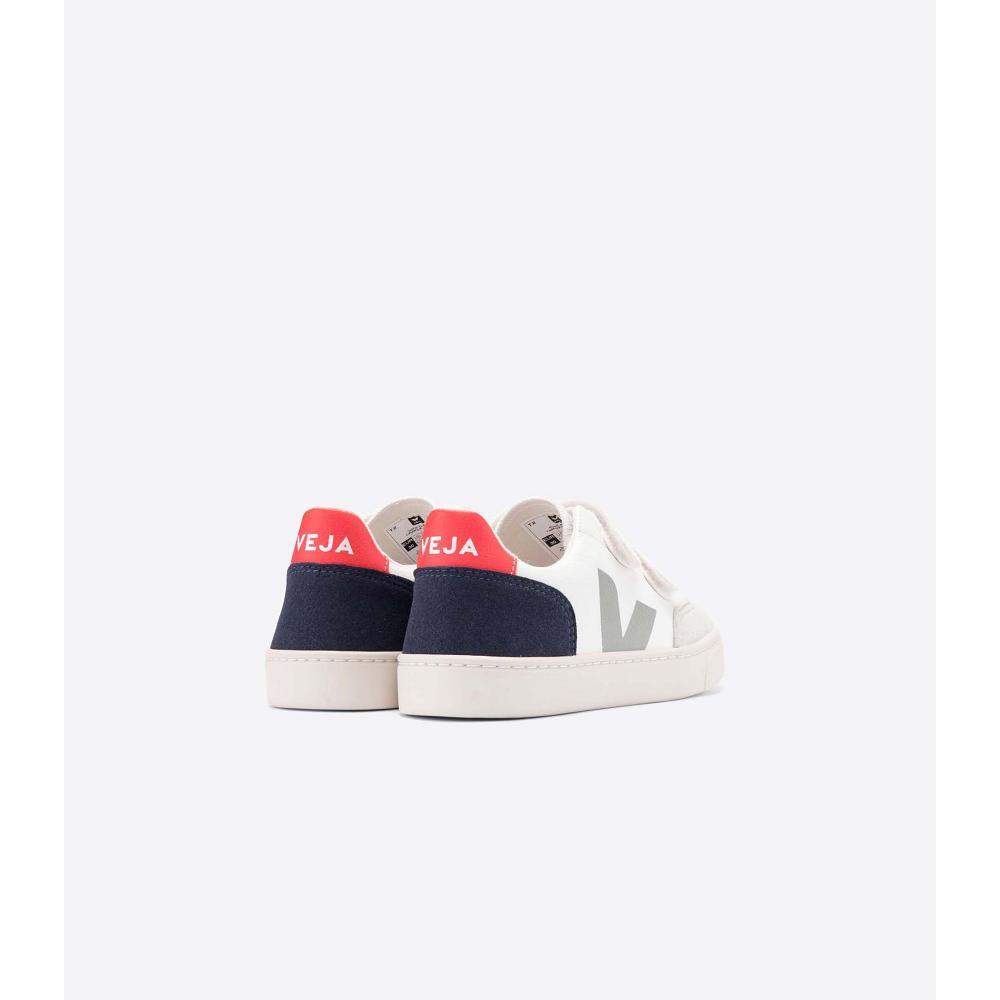 Veja V-12 CHROMEFREE Kids' Shoes White | NZ 751HAP